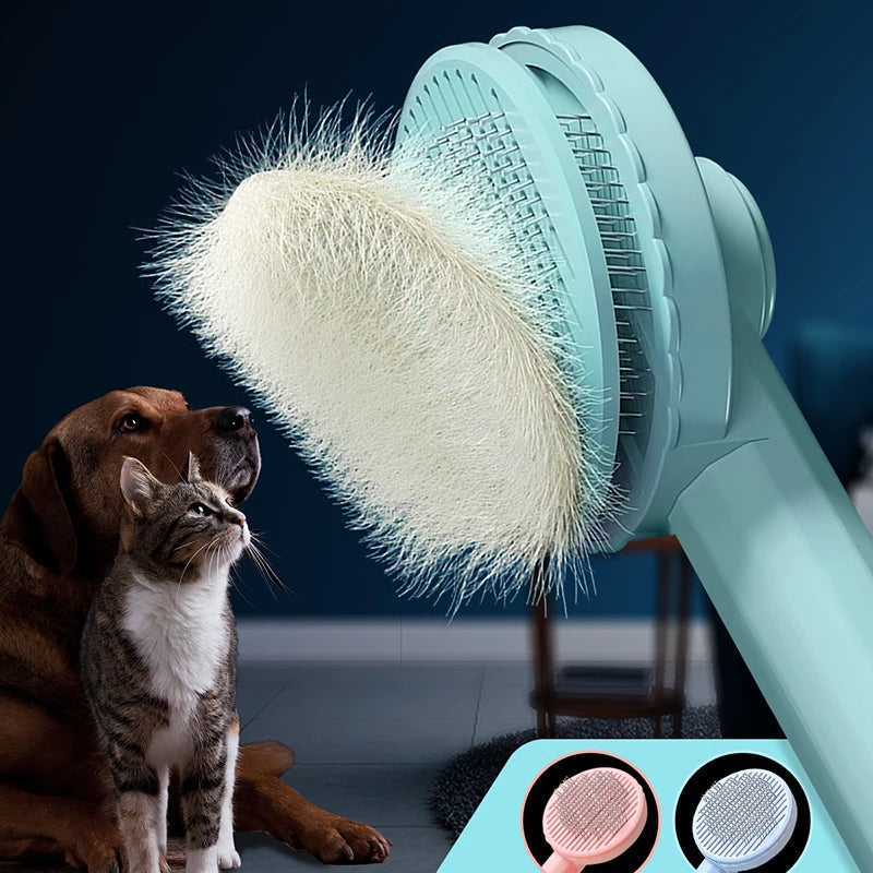 Escova de cuidados AnimalPlus, escova de limpeza automática para cães e gatos